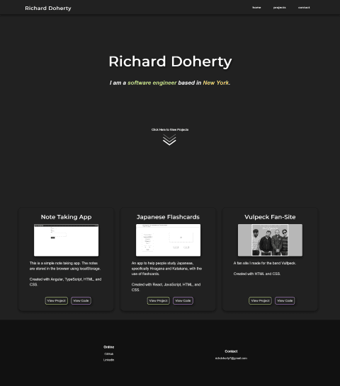 My old portfolio website.